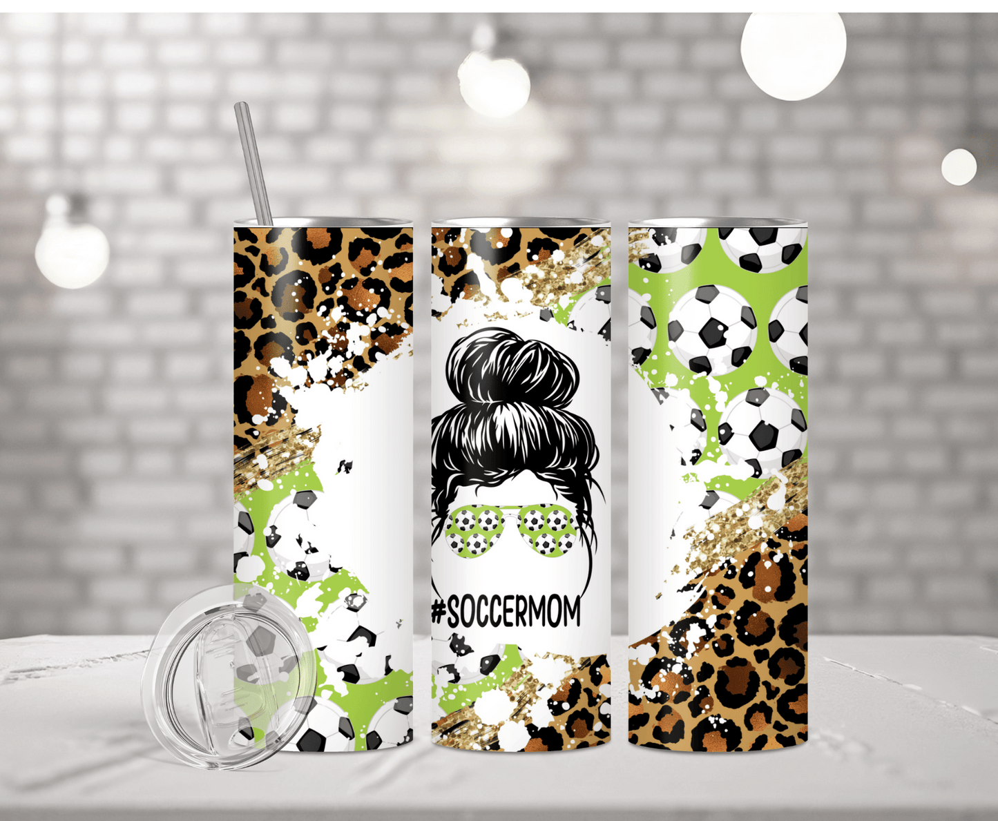 Messy Bun Soccer Mom | Sublimation Tumbler Transfer - Griffin Expressions