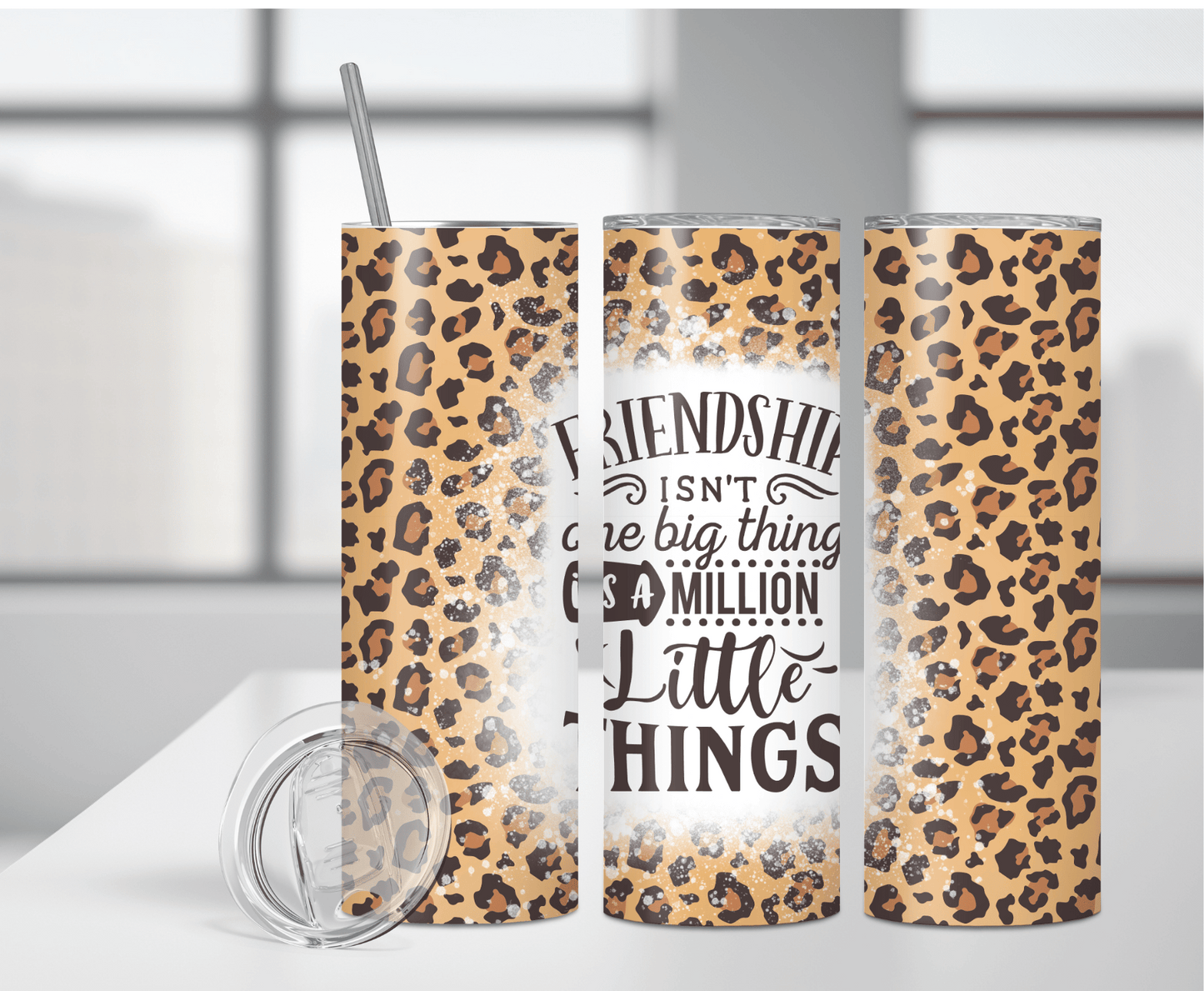 Friendship Cheetah | Sublimation Tumbler Transfer - Griffin Expressions