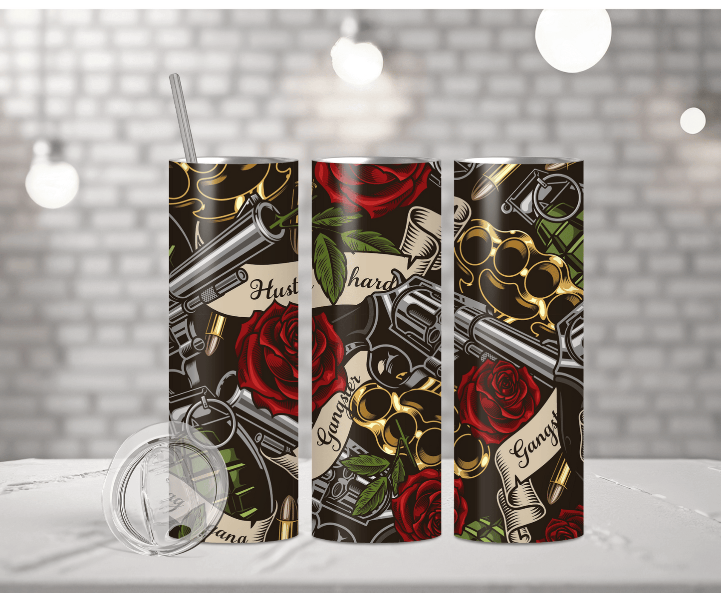 Hustle Hard | Sublimation Tumbler Transfer - Griffin Expressions