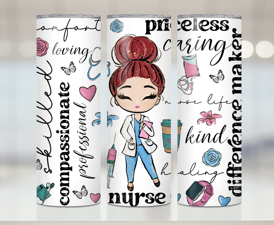 Nurse Affirmations | Premium Sublimation Tumbler Transfers – Vibrant, Long-Lasting Designs
