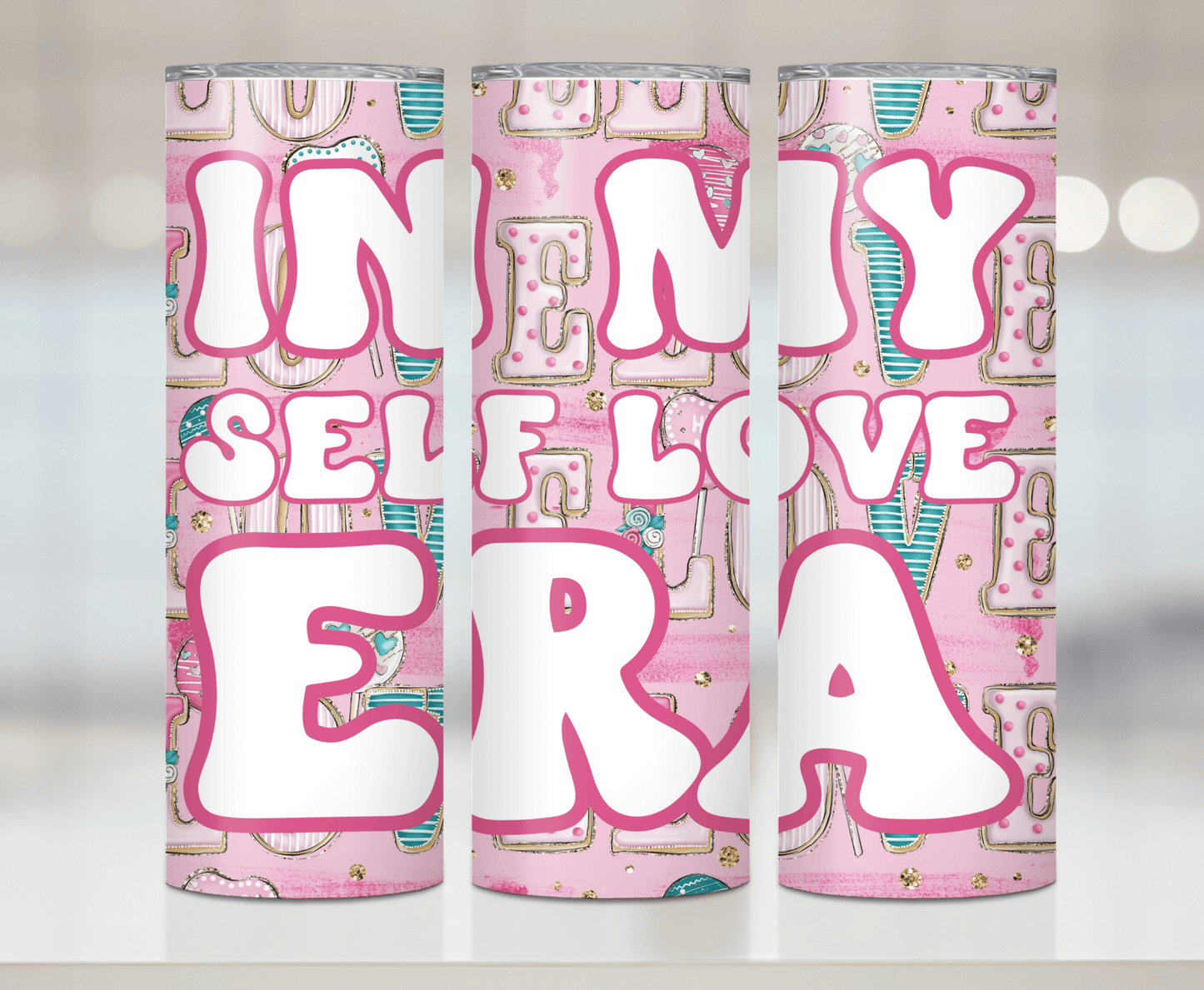 In My Self Love Era | Premium Sublimation Tumbler Transfers – Vibrant, Long-Lasting Designs
