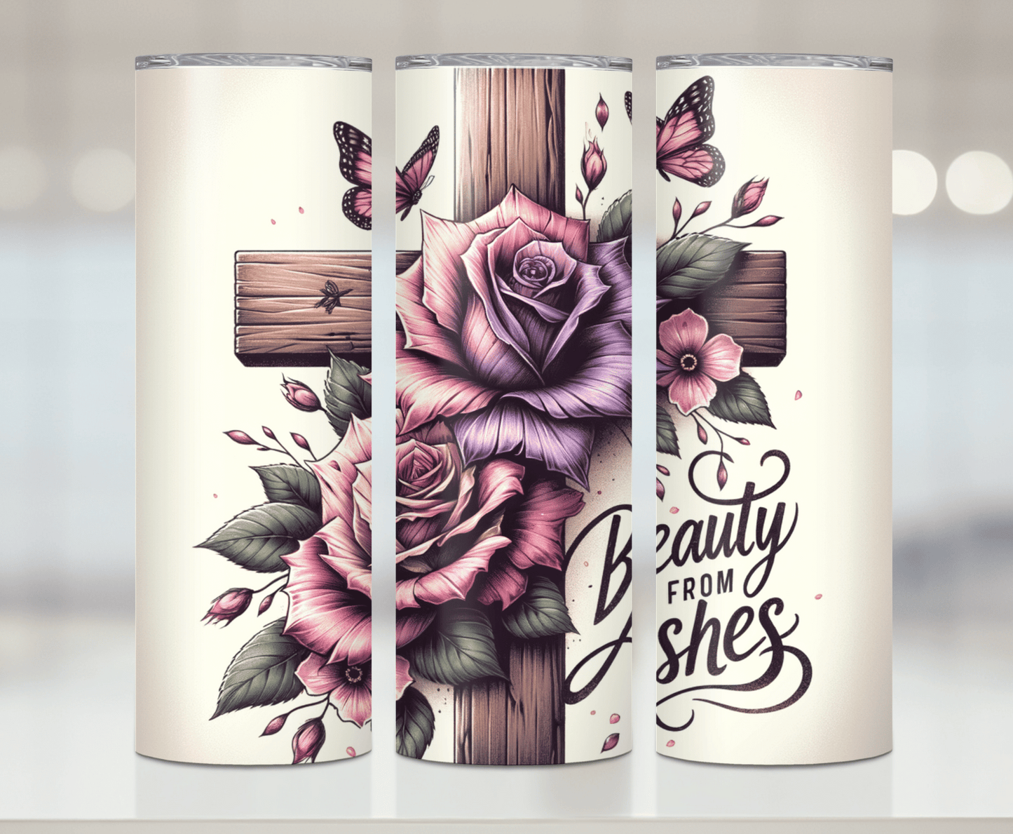 Beauty From Ashes | Premium Sublimation Tumbler Transfers – Vibrant, Long-Lasting Designs