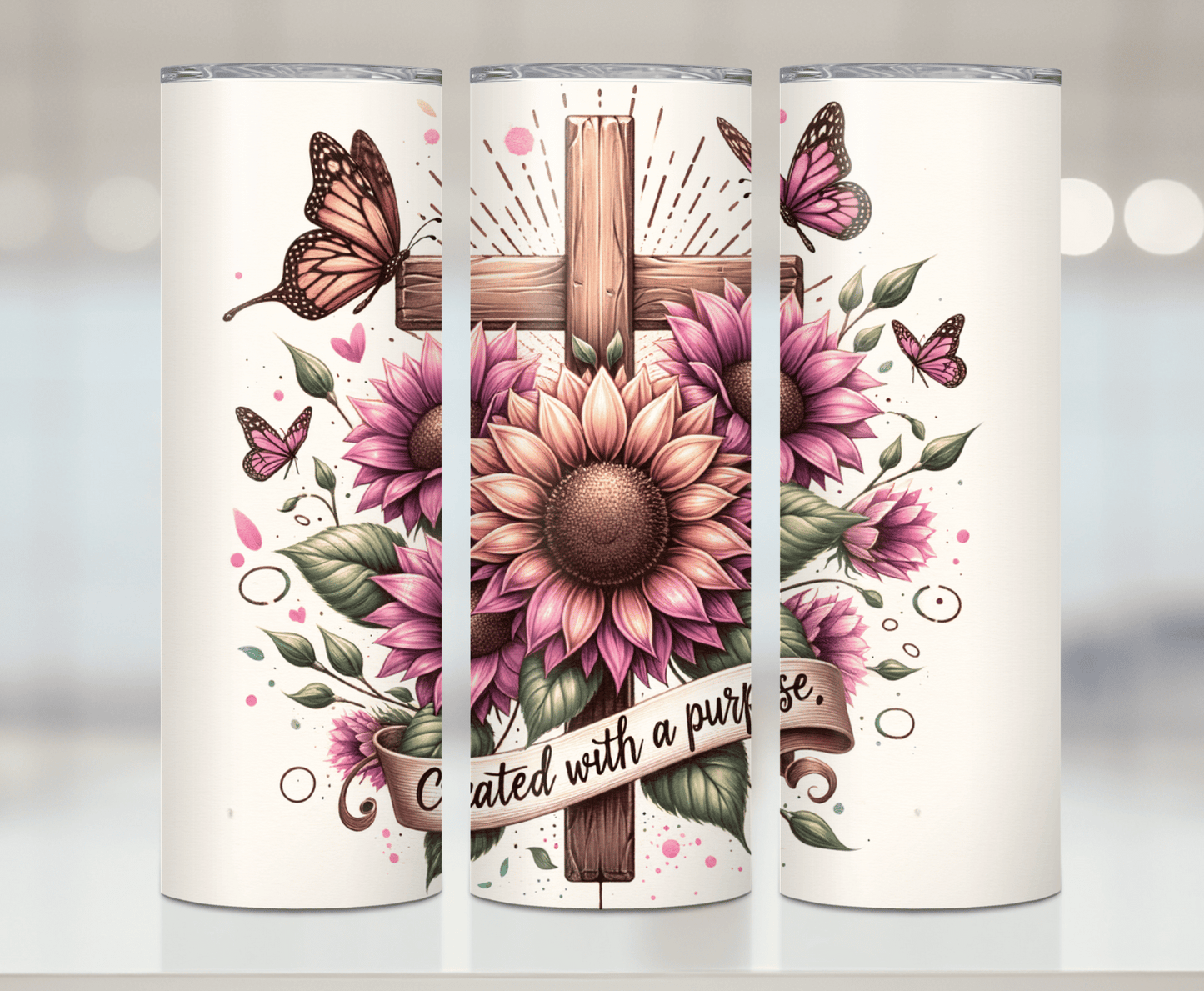Created With A Purpose | Premium Sublimation Tumbler Transfers – Vibrant, Long-Lasting Designs