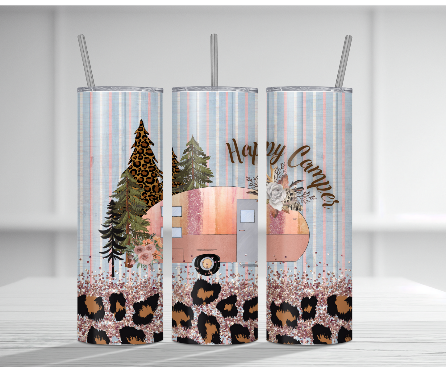 Happy Camper | Sublimation Tumbler Transfer - Griffin Expressions