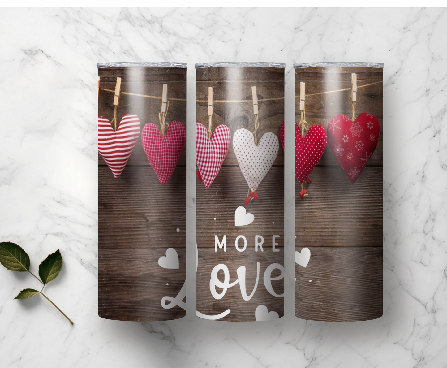 More Love - Valentine's Day | Sublimation Tumbler Transfer - Griffin Expressions