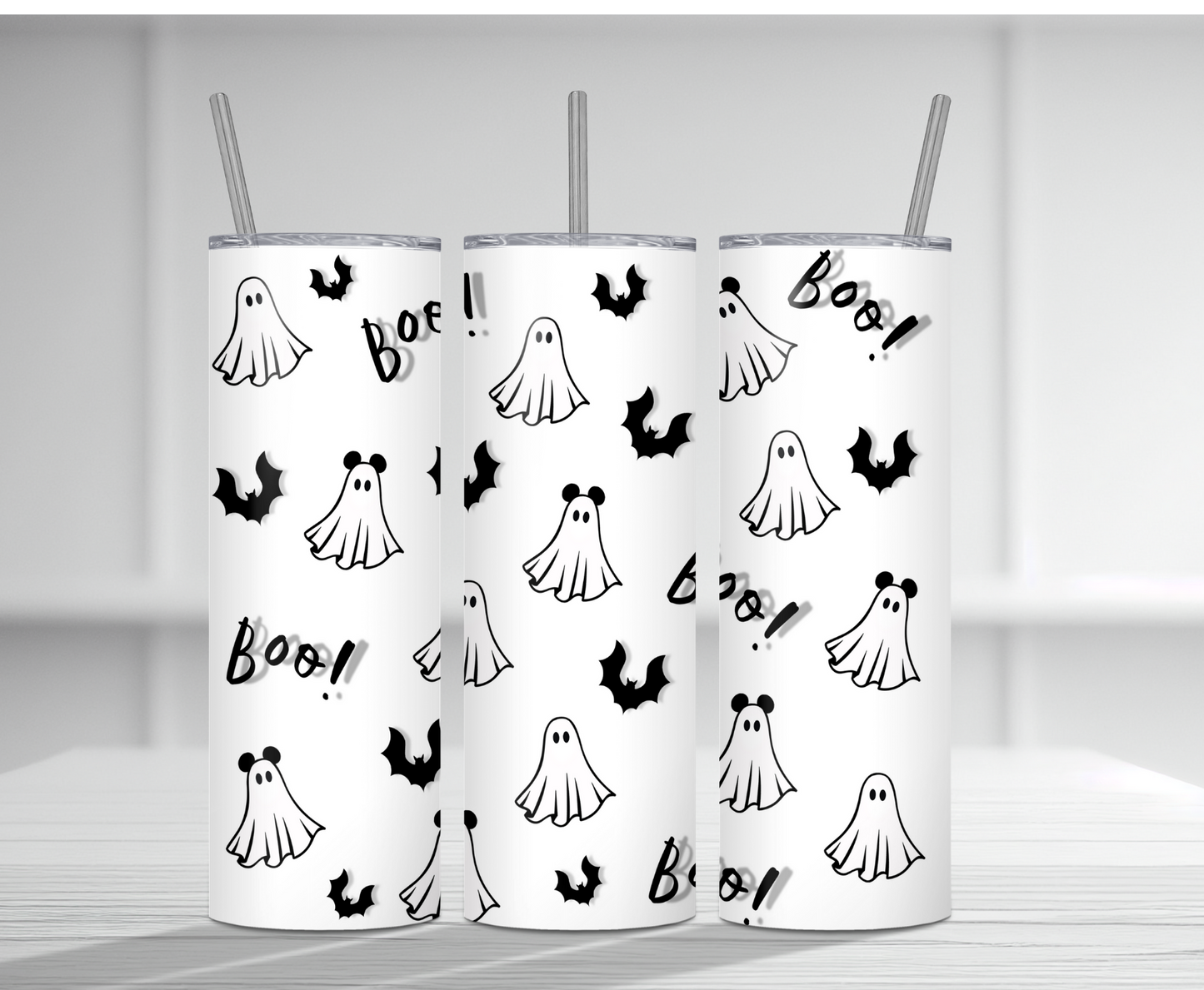 Blurry Boo Halloween | Sublimation Tumbler Transfer - Griffin Expressions