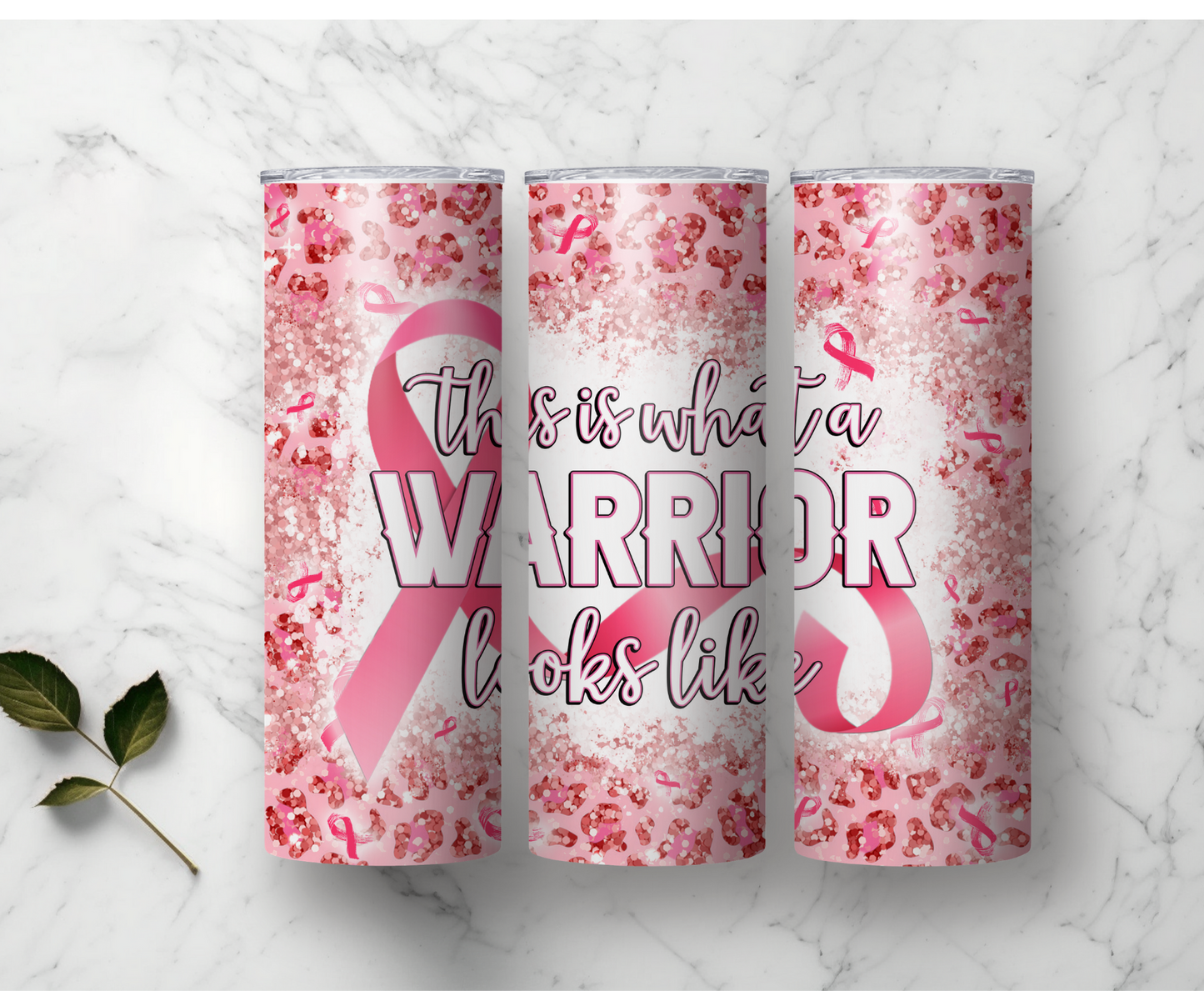 Breast Cancer Warrior | Sublimation Tumbler Transfer - Griffin Expressions