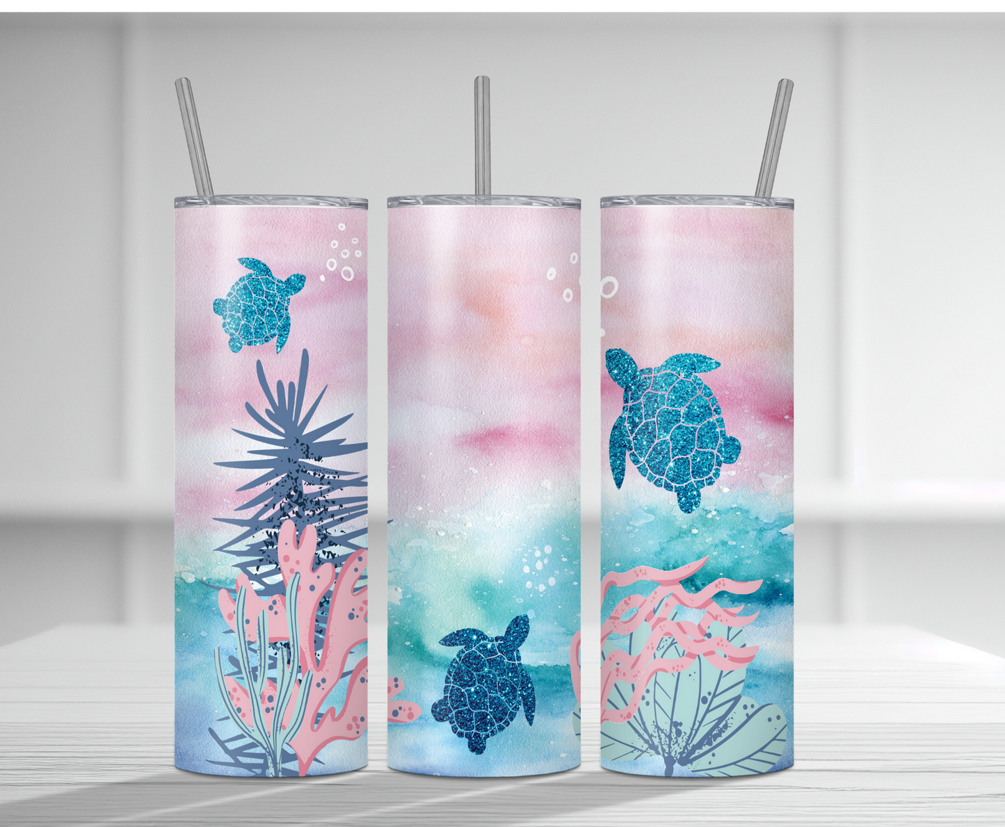 Sea Turtles | Sublimation Tumbler Transfer - Griffin Expressions