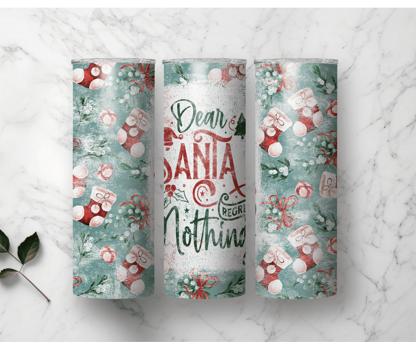 Dear Santa | Sublimation Tumbler Transfer