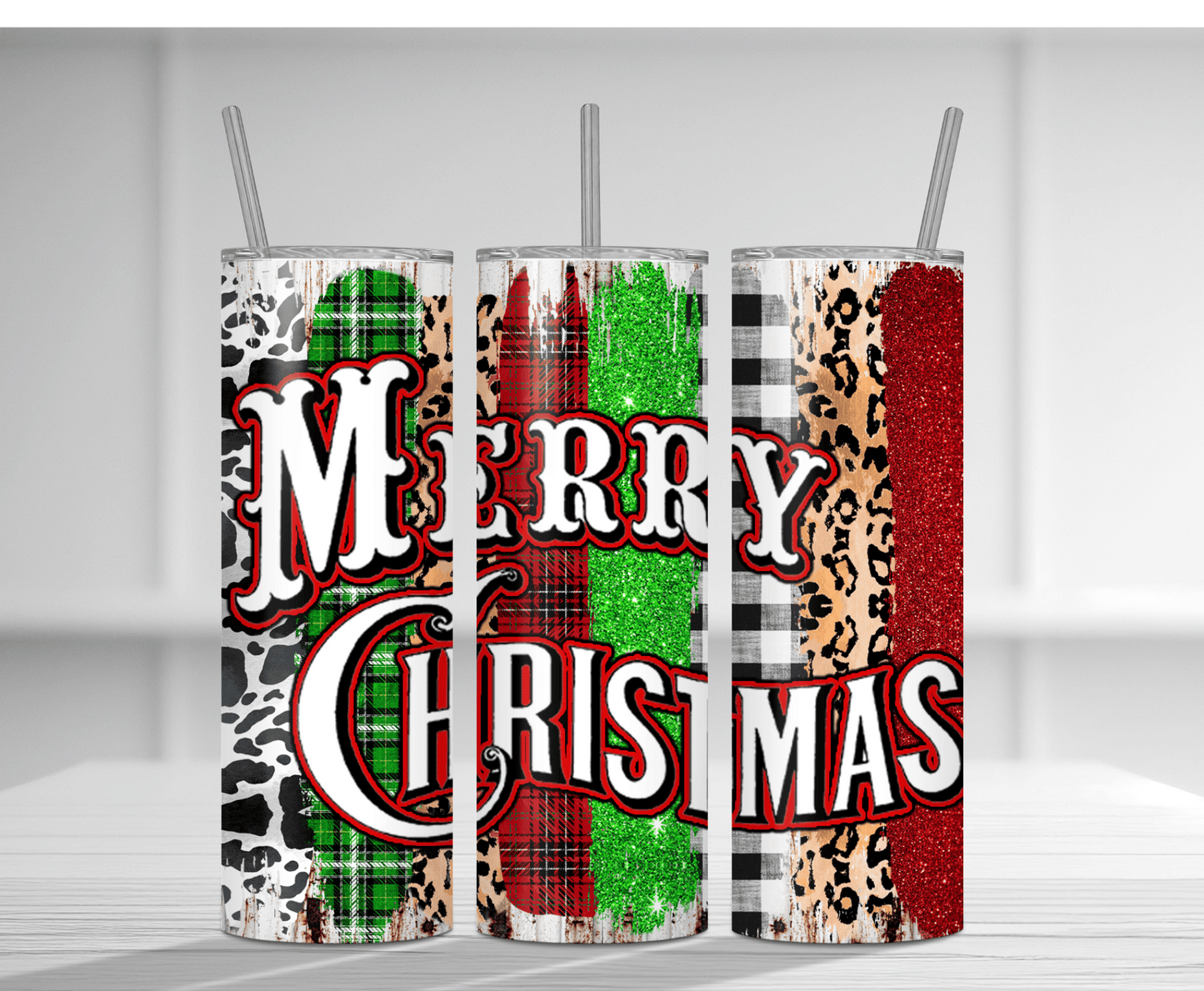 Merry Christmas | Sublimation Tumbler Transfer - Griffin Expressions
