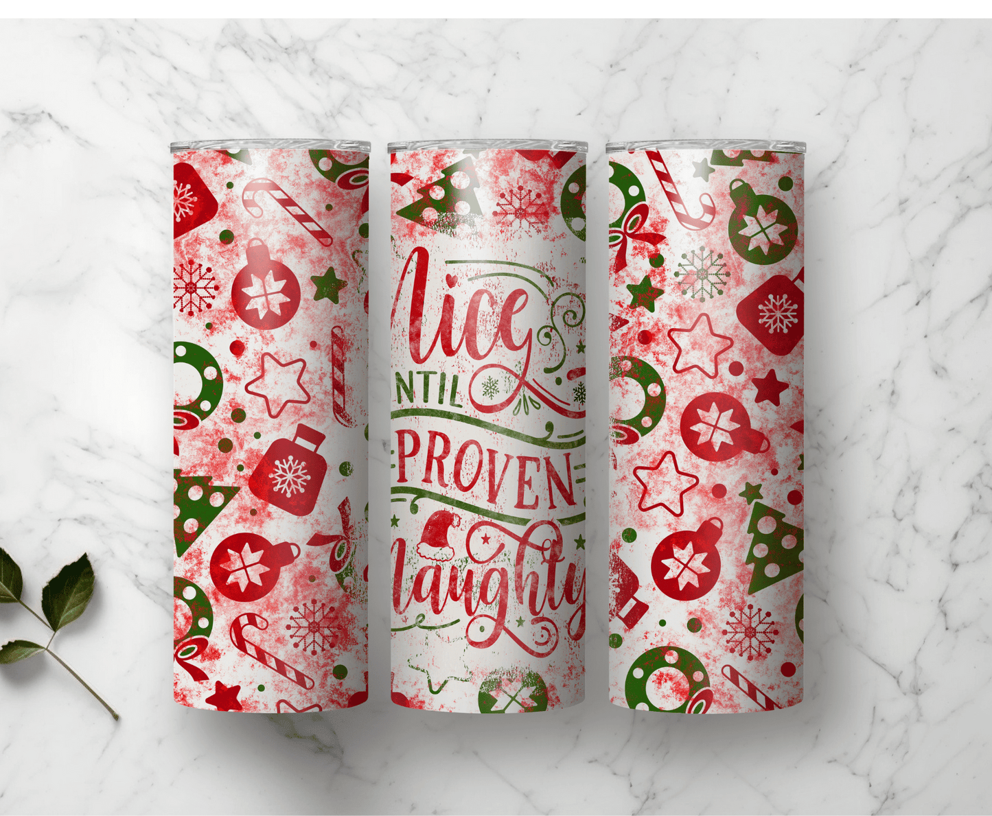 Naughty Or Nice | Sublimation Tumbler Transfer - Griffin Expressions