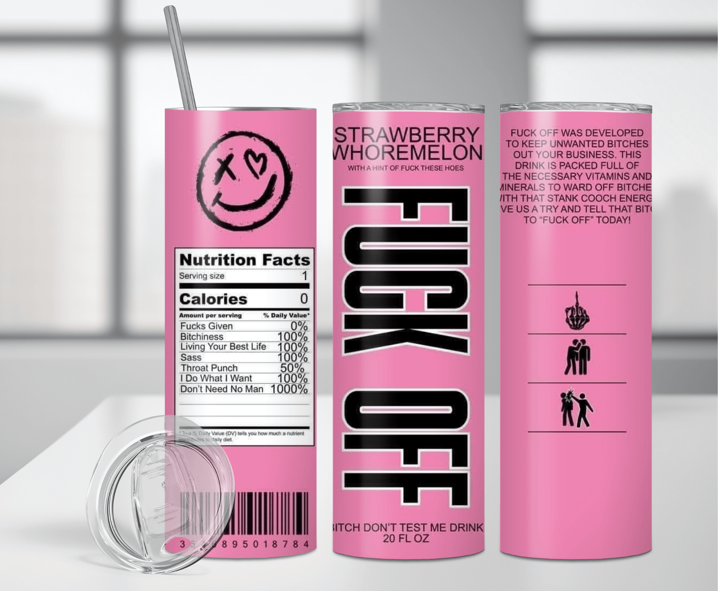 Strawberry Whoremelon | Sublimation Tumbler Transfer - Griffin Expressions