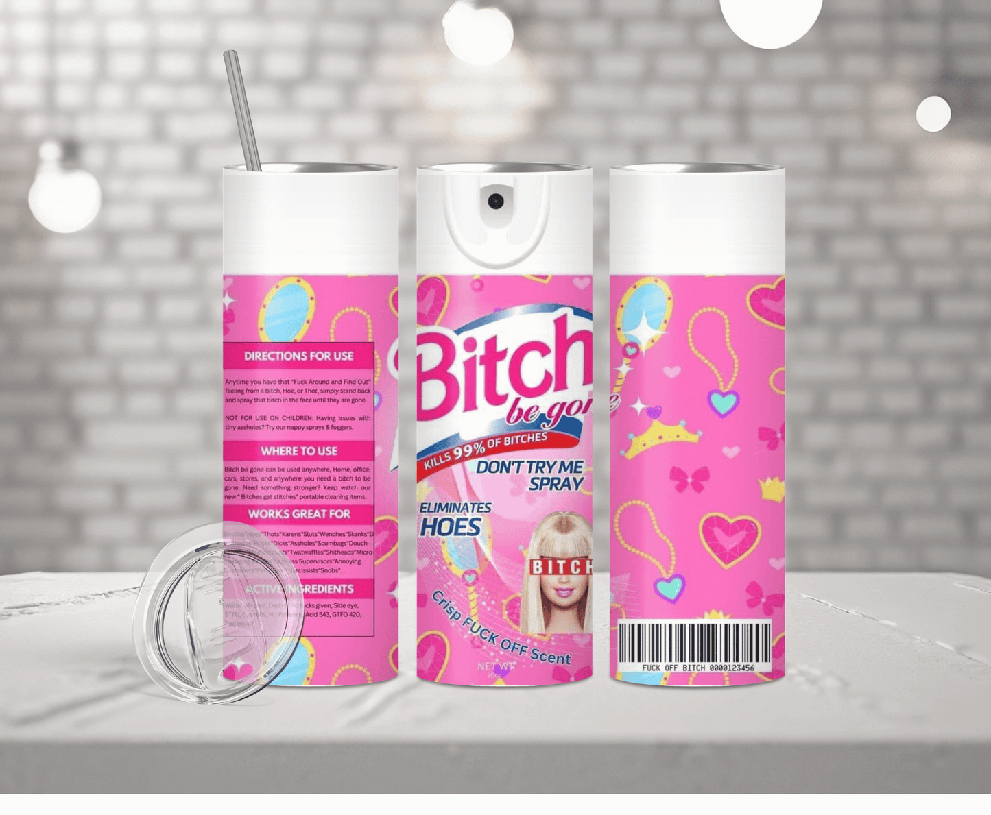 Barbie Bitch | Sublimation Tumbler Transfer - Griffin Expressions