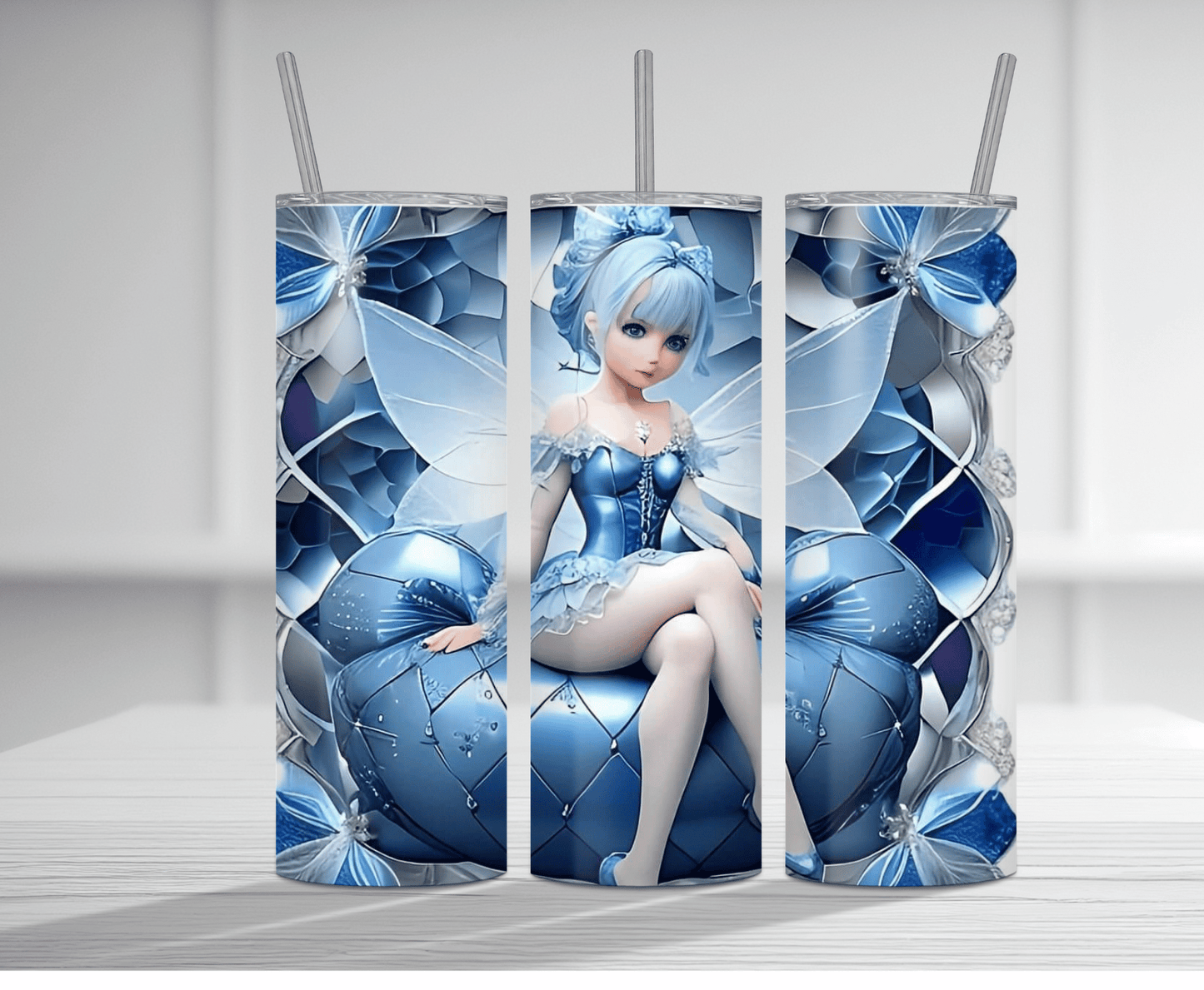 Blue Fairy | Sublimation Tumbler Transfer - Griffin Expressions