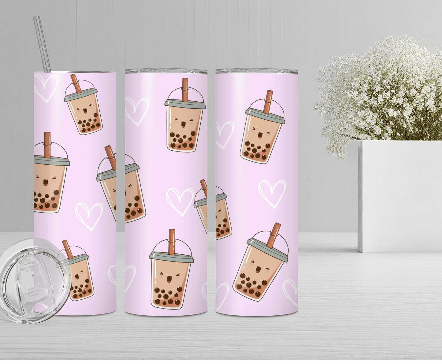 Boba Junkie | Sublimation Tumbler Transfer - Griffin Expressions