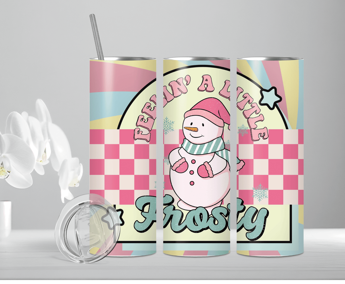 Feelin A Little Frosty | Sublimation Tumbler Transfer - Griffin Expressions