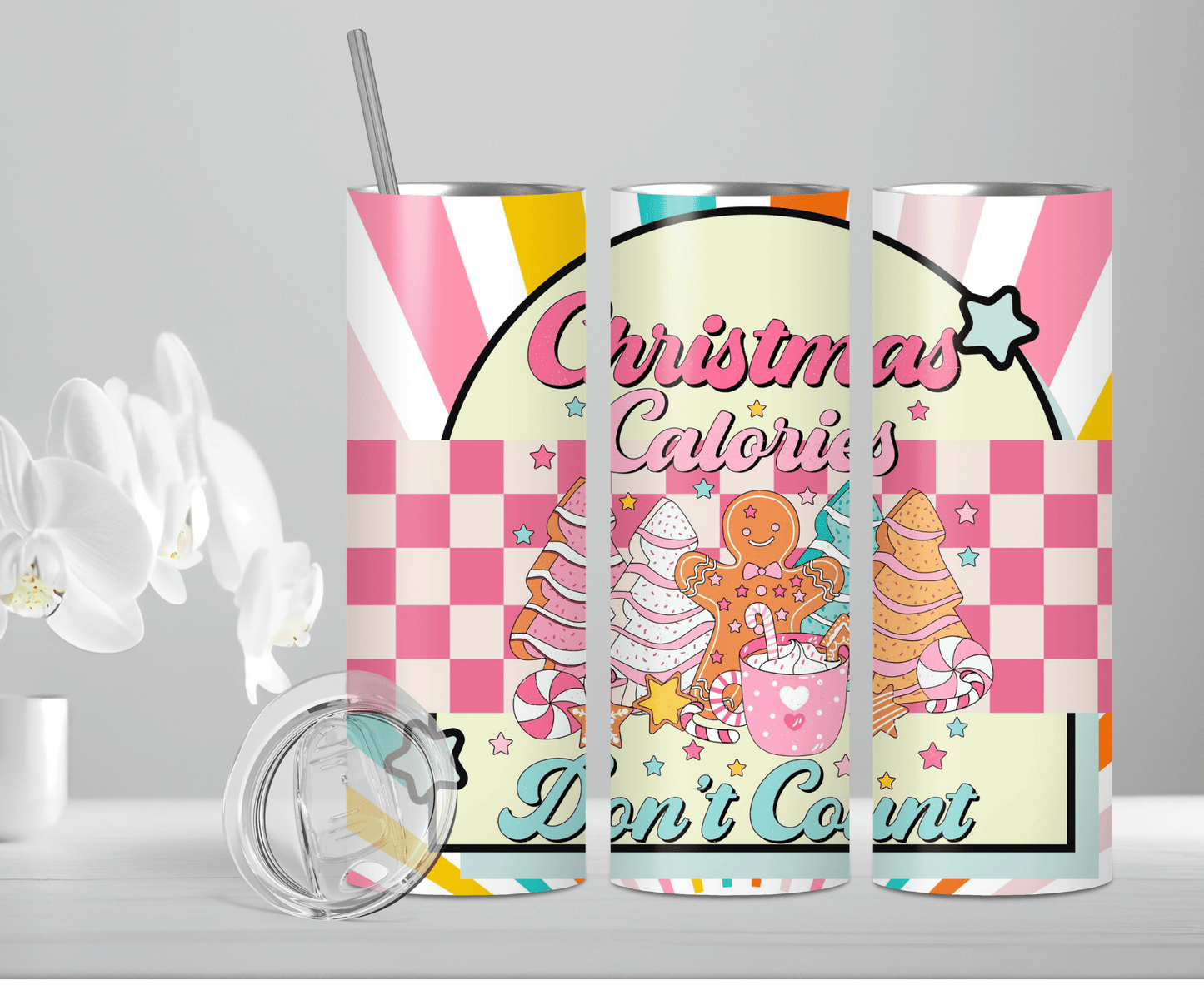 Christmas Calories | Sublimation Tumbler Transfer