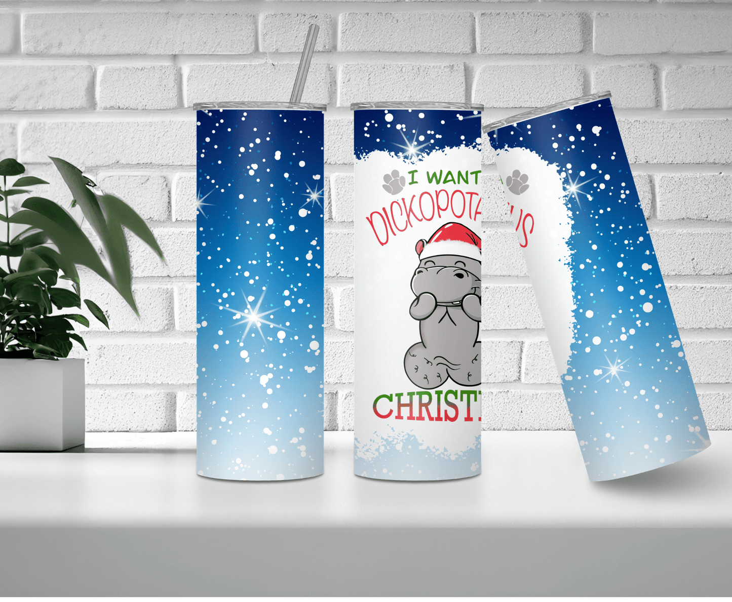 Dickopotamus | Sublimation Tumbler Transfer - Griffin Expressions