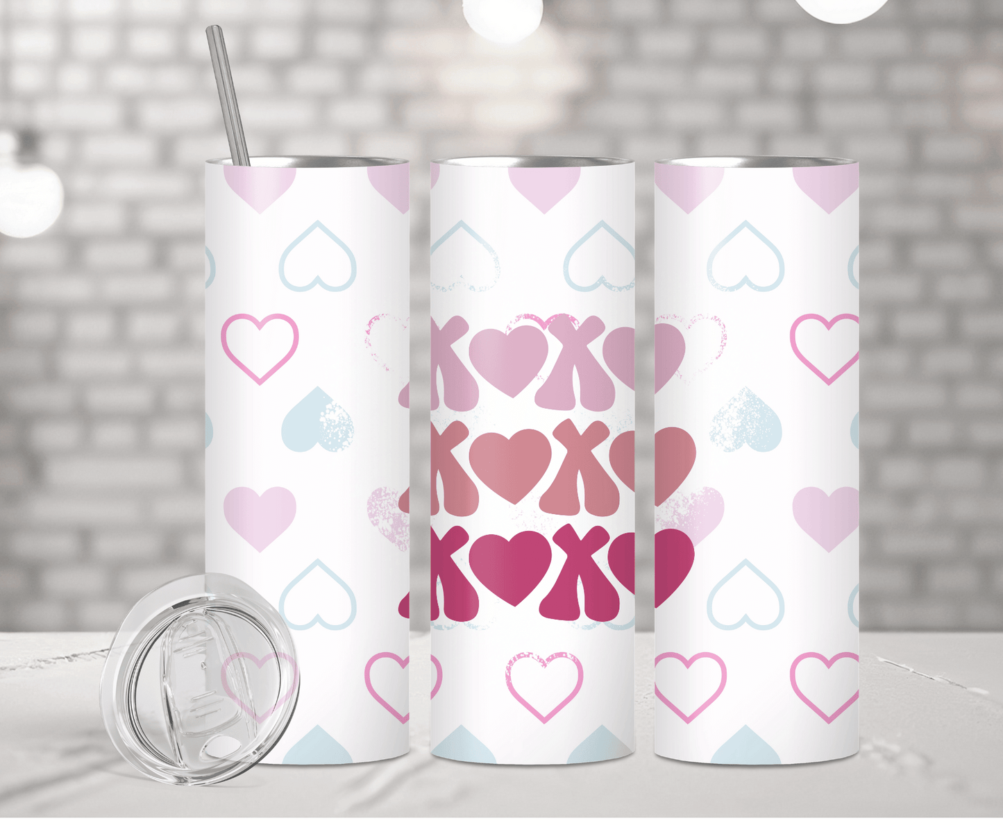 Valentine Heart | Sublimation Tumbler Transfer - Griffin Expressions