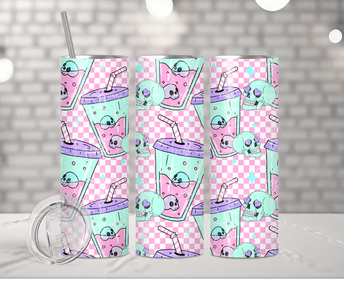 Skull Coffee | Sublimation Tumbler Transfer - Griffin Expressions