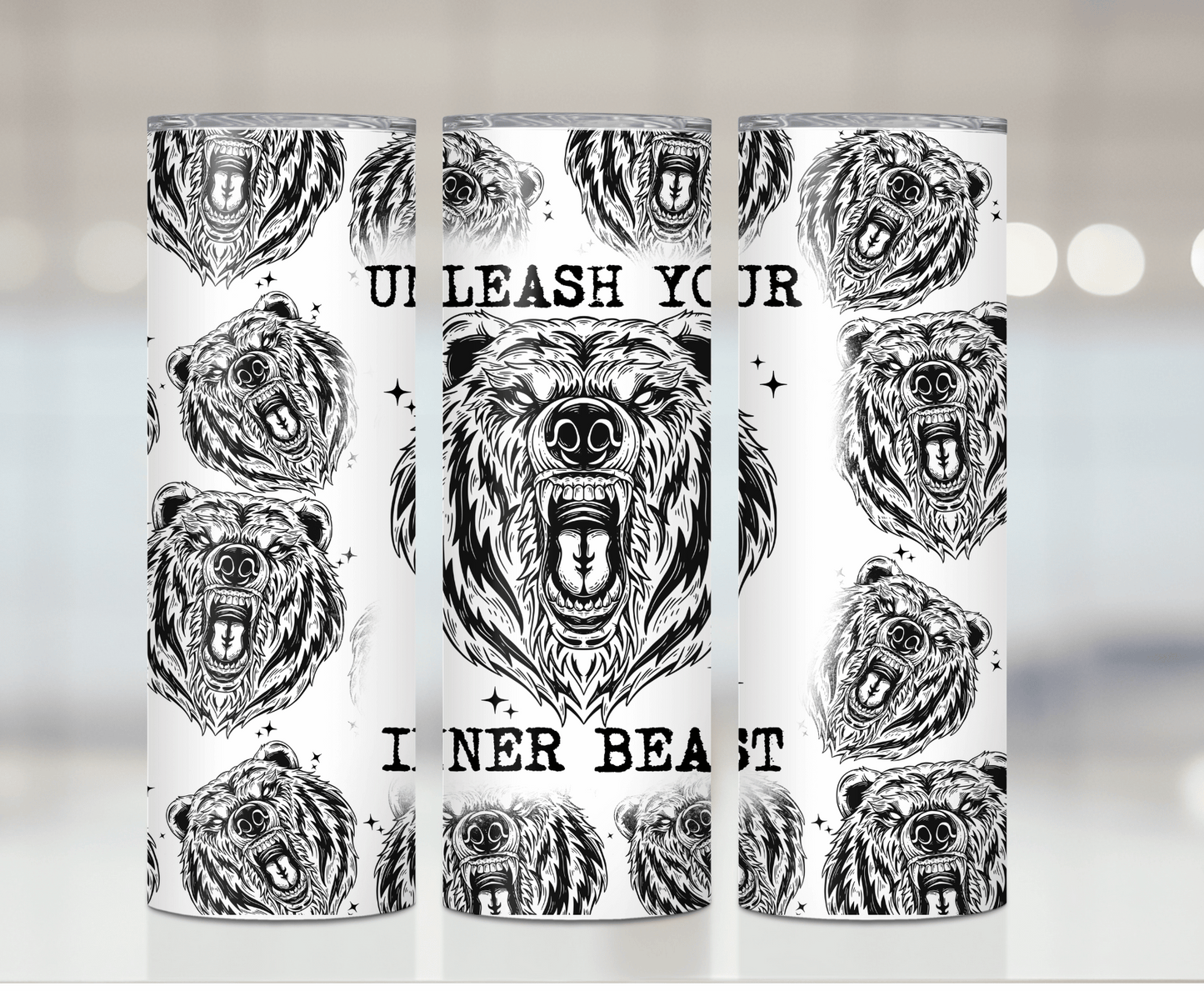 Unleash Your Inner Beast | Sublimation Tumbler Transfer - Griffin Expressions