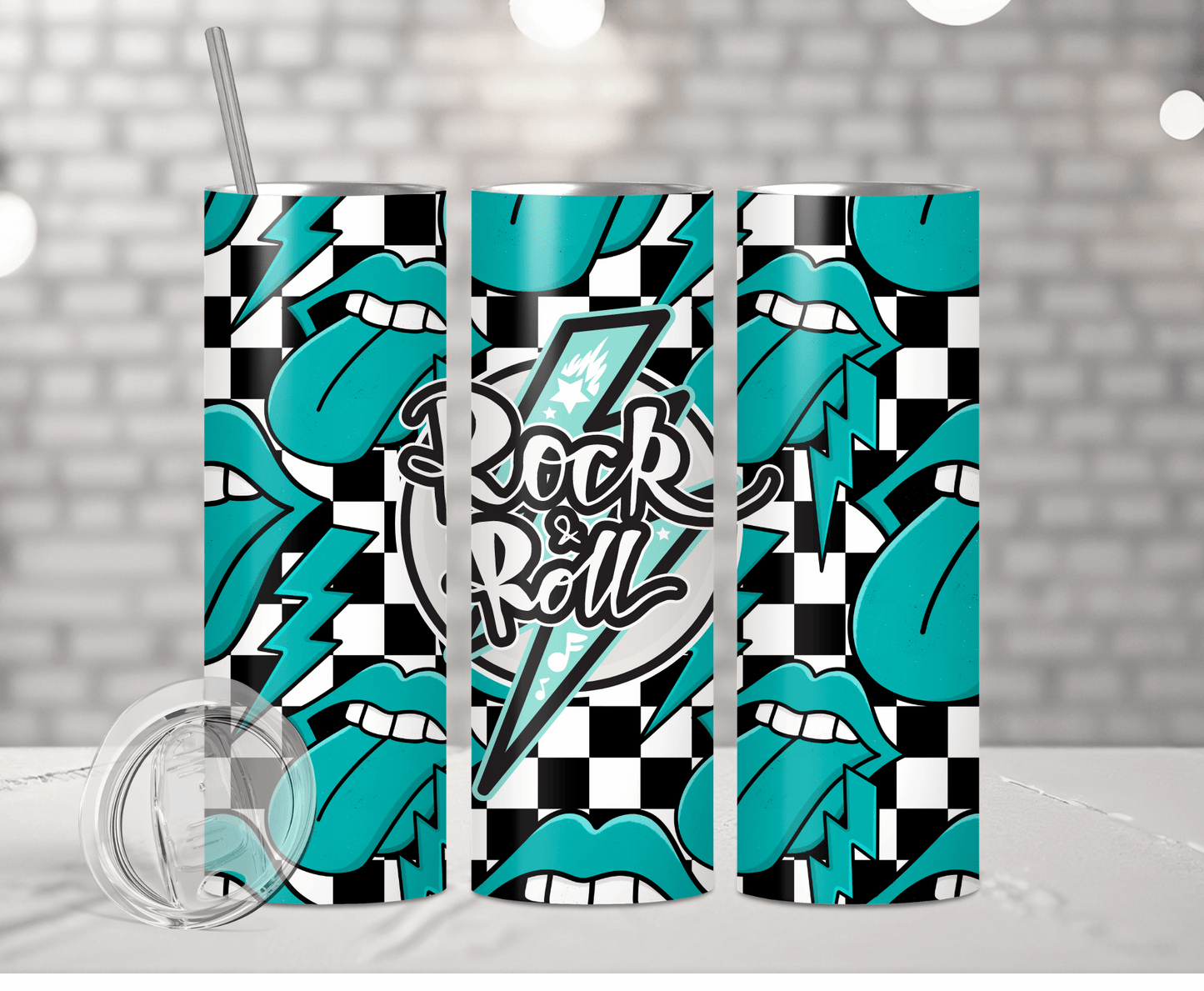 Rock & Roll | Sublimation Tumbler Transfer - Griffin Expressions