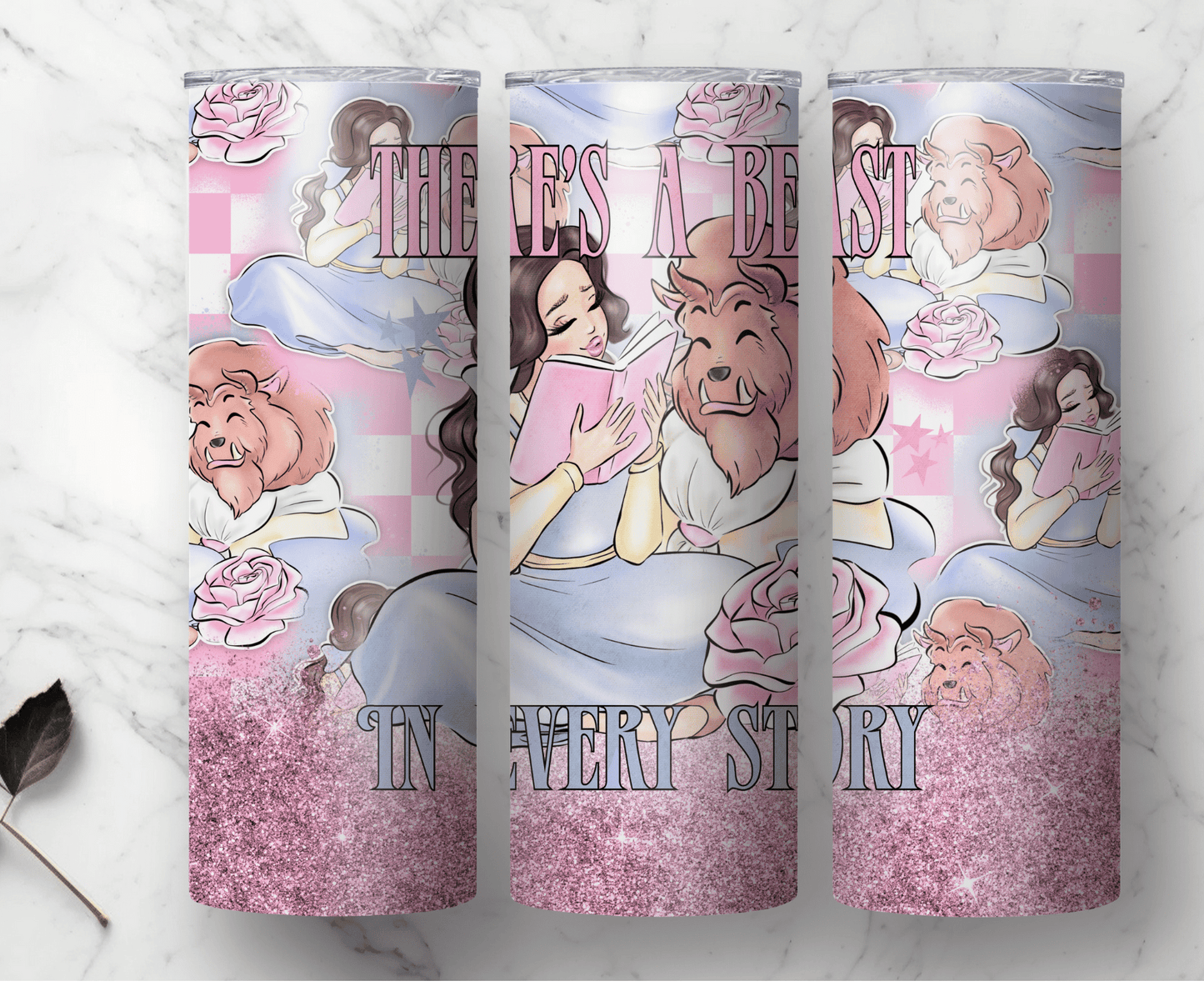 There's A Beast In Every Story | Sublimation Tumbler Transfer - Griffin Expressions