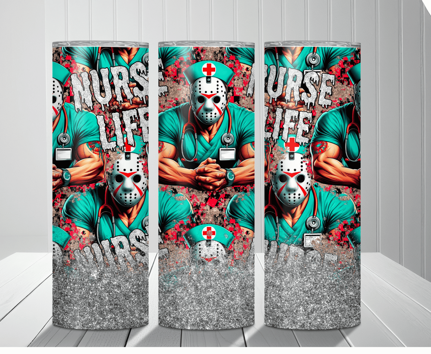 Scary Nurse Life | Sublimation Tumbler Transfer - Griffin Expressions