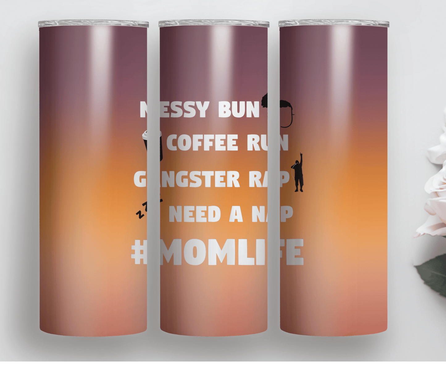 Messy Bun Gangster Rap | Sublimation Tumbler Transfer - Griffin Expressions