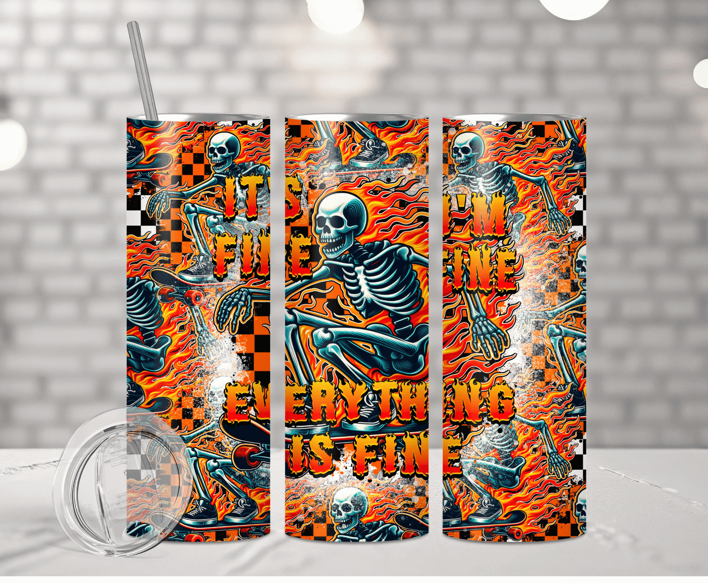 It's Fine I'm Fine | Sublimation Tumbler Transfer - Griffin Expressions