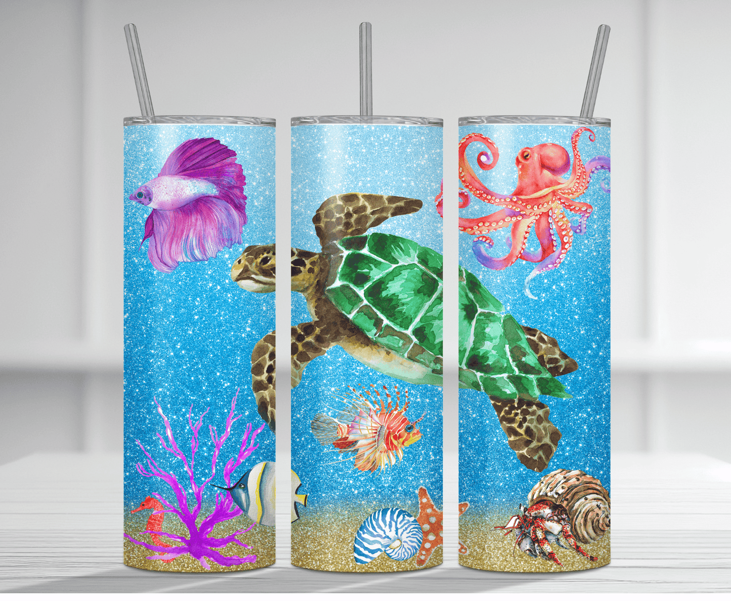 Turtle Drawing | Sublimation Tumbler Transfer - Griffin Expressions