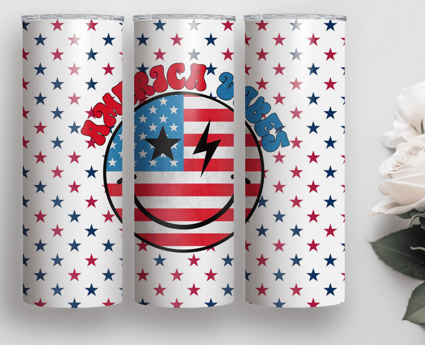 American Vibes | Sublimation Tumbler Transfer - Griffin Expressions