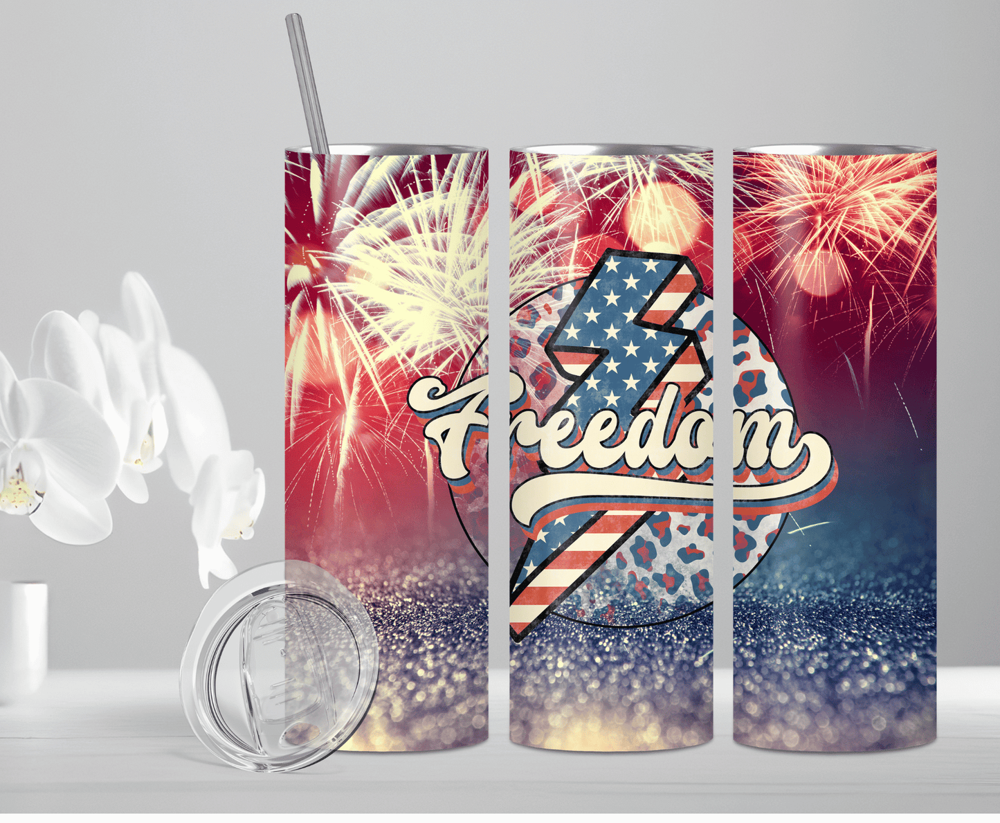 Freedom | Sublimation Tumbler Transfer - Griffin Expressions