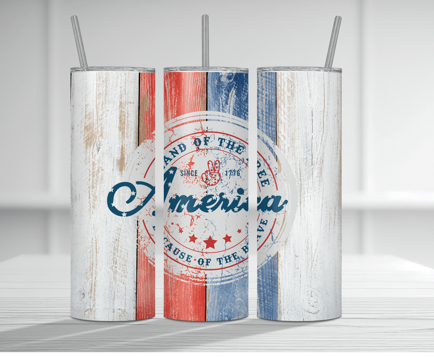 Land Of The Free | Sublimation Tumbler Transfer - Griffin Expressions