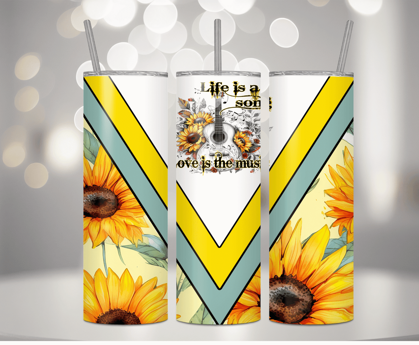 Life Is A Song | Sublimation Tumbler Transfer - Griffin Expressions