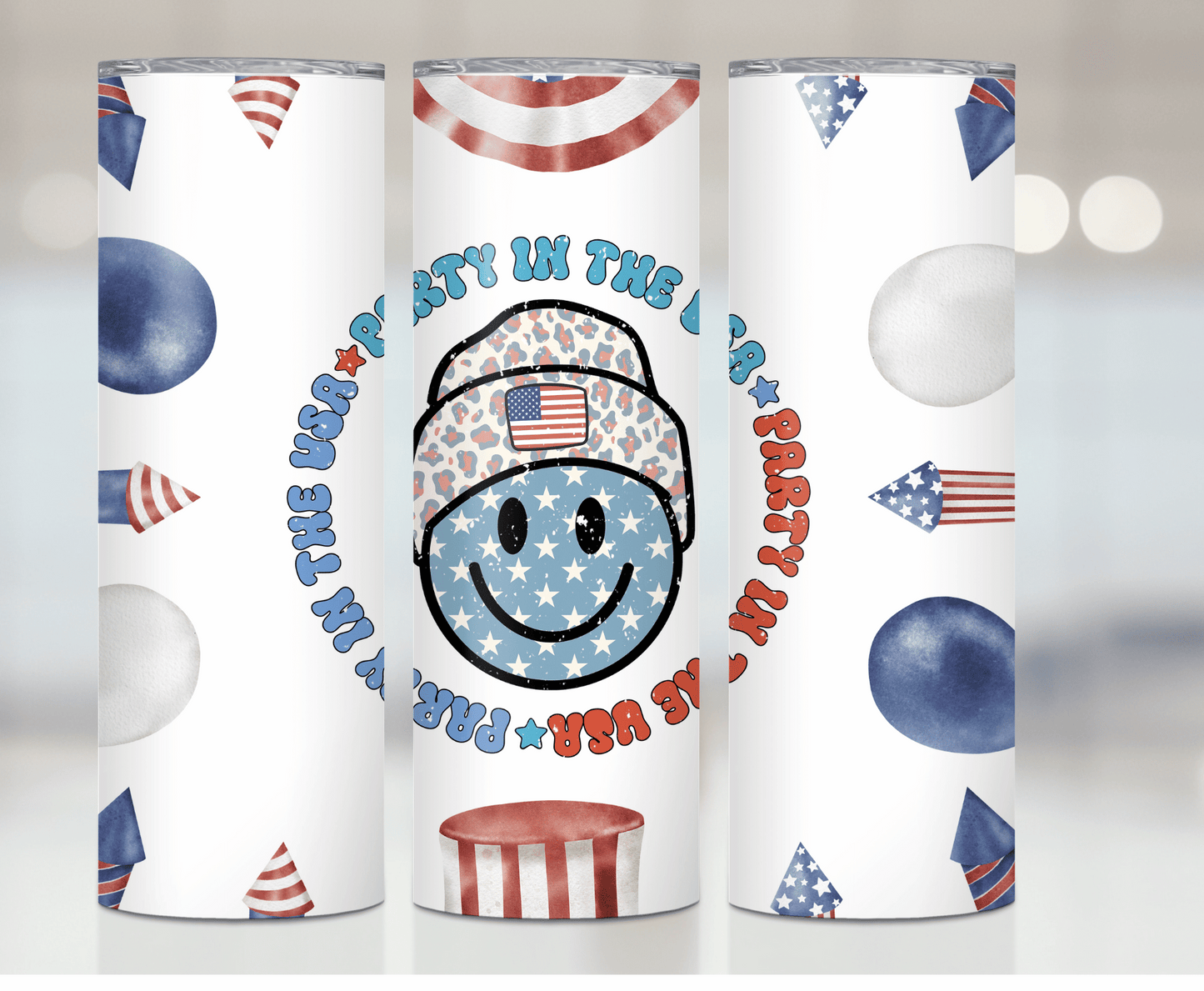 Party In The USA | Sublimation Tumbler Transfer - Griffin Expressions