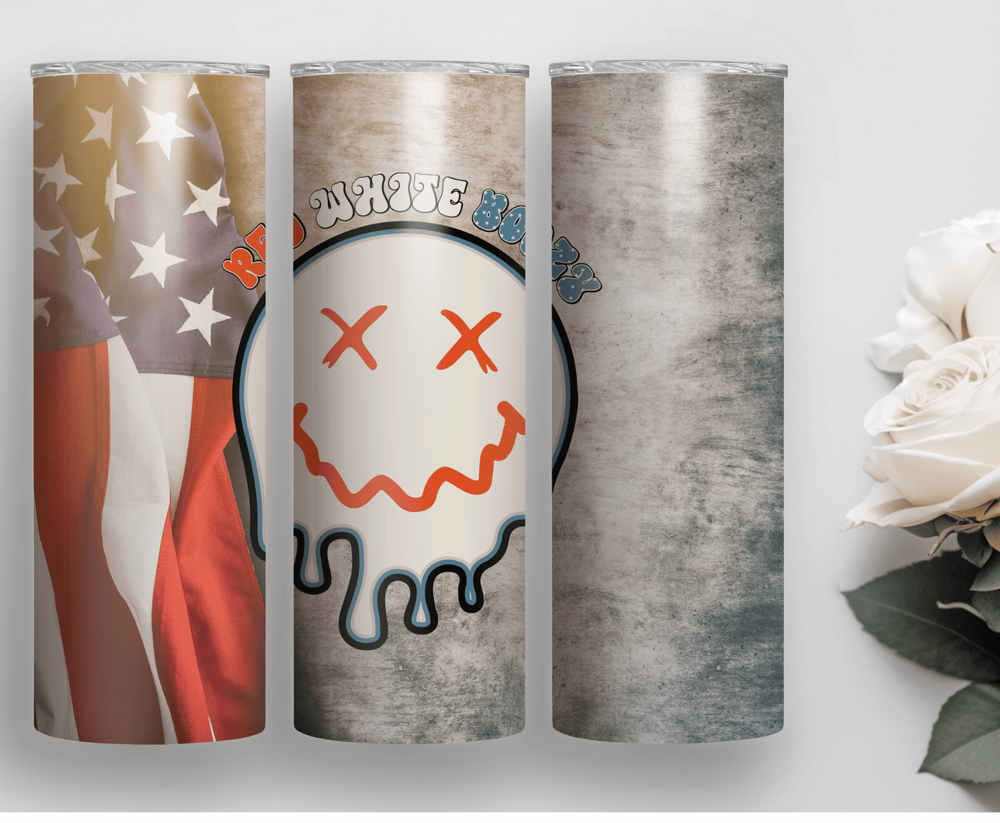 Red White & Boozy | Sublimation Tumbler Transfer - Griffin Expressions