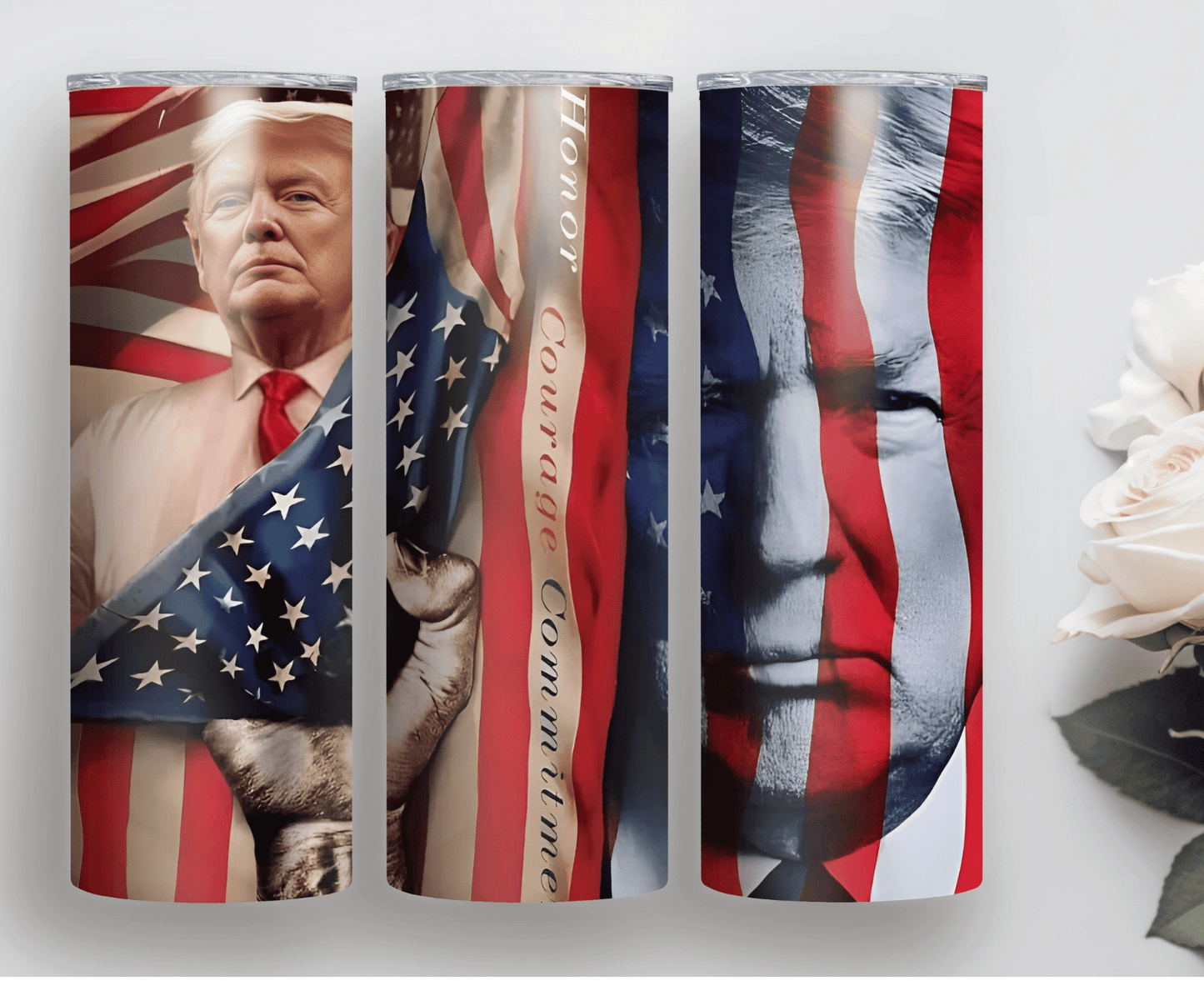 Trump Flag | Sublimation Tumbler Transfer - Griffin Expressions