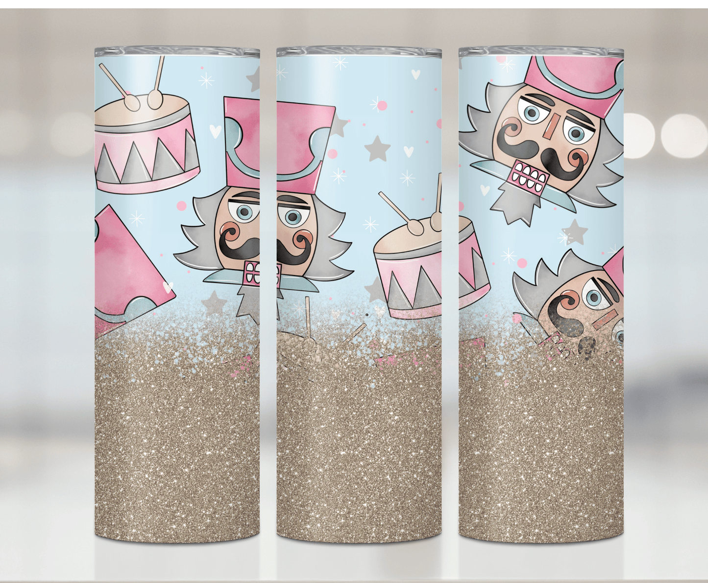 Pink Nutcracker Christmas | Sublimation Tumbler Transfer - Griffin Expressions