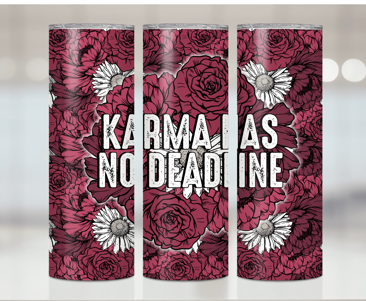 Karma Floral | Sublimation Tumbler Transfer