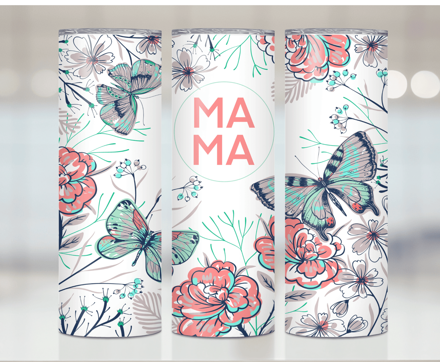 Mama Floral | Sublimation Tumbler Transfer - Griffin Expressions