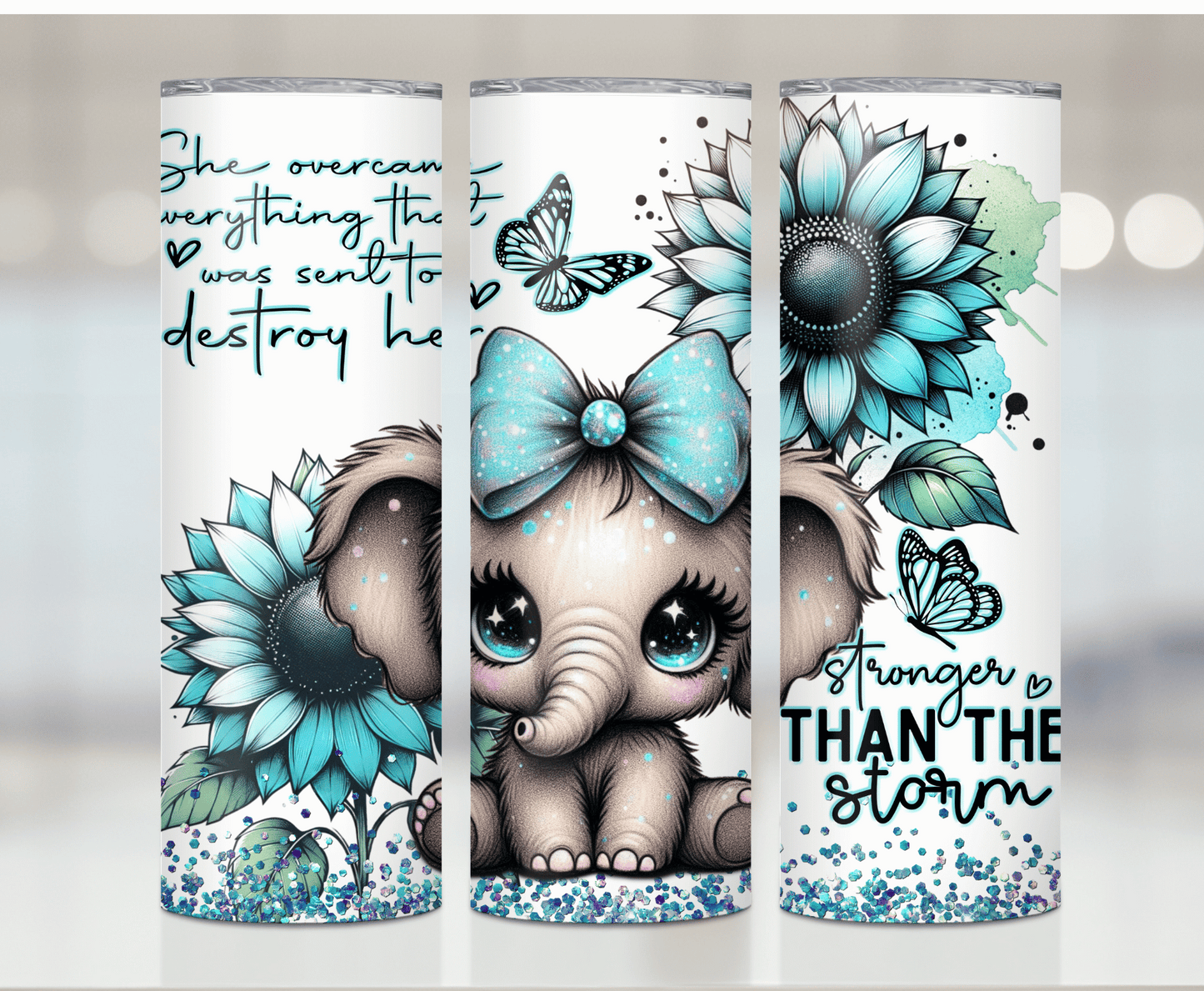 Elephant Strong | Sublimation Tumbler Transfer - Griffin Expressions