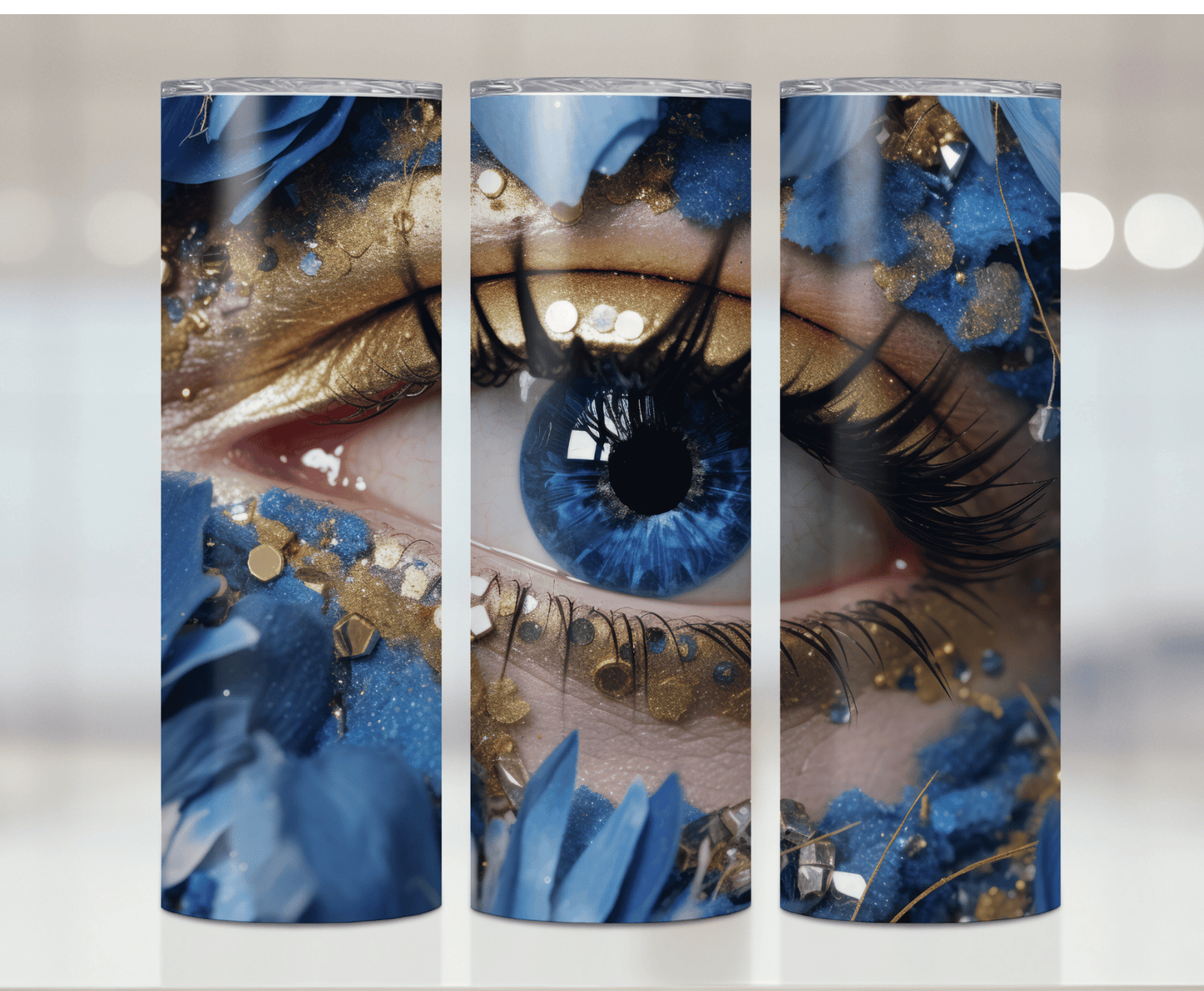 Blue Eye Mock | Sublimation Tumbler Transfer - Griffin Expressions