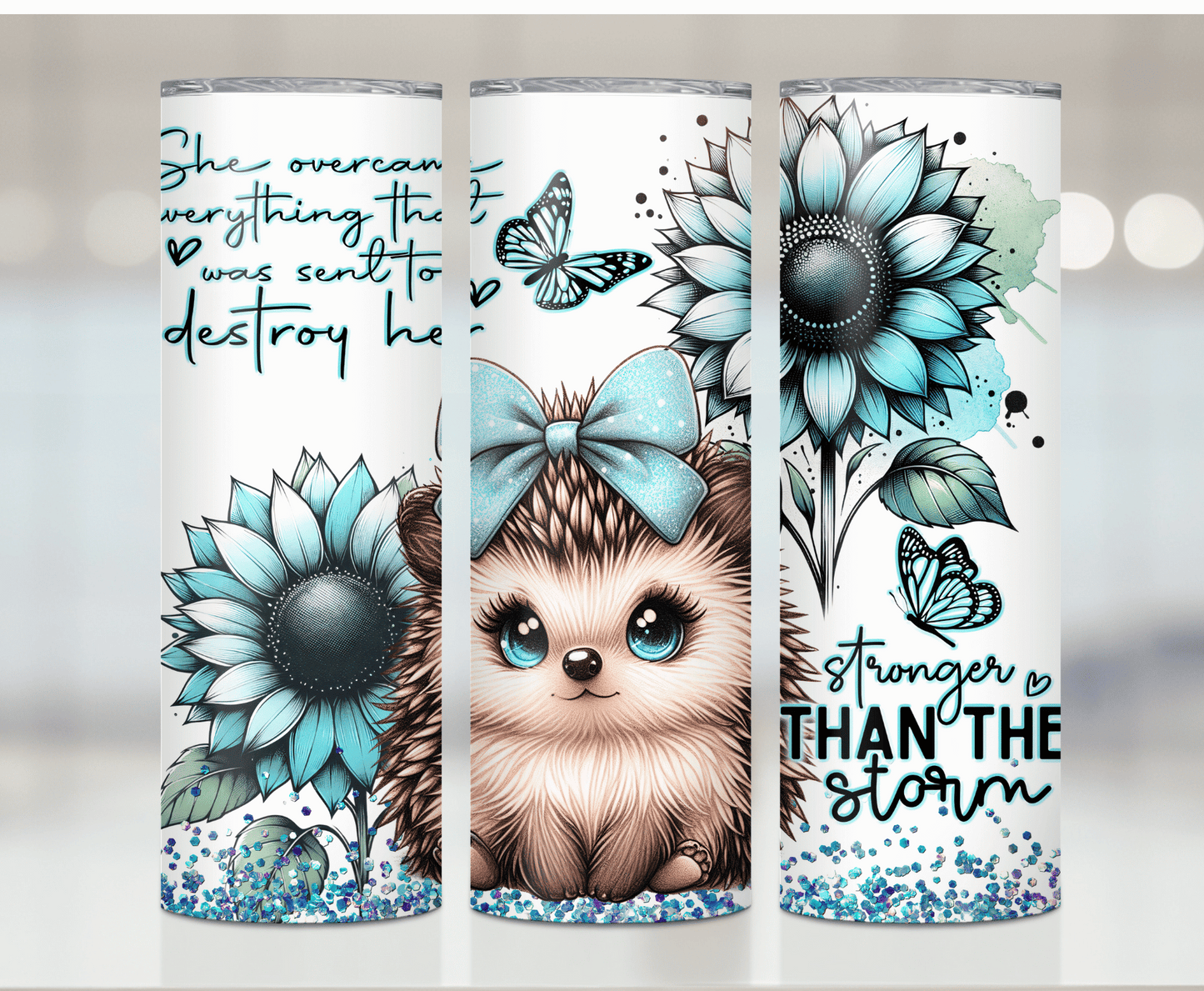 Hedgehog Strong | Sublimation Tumbler Transfer - Griffin Expressions