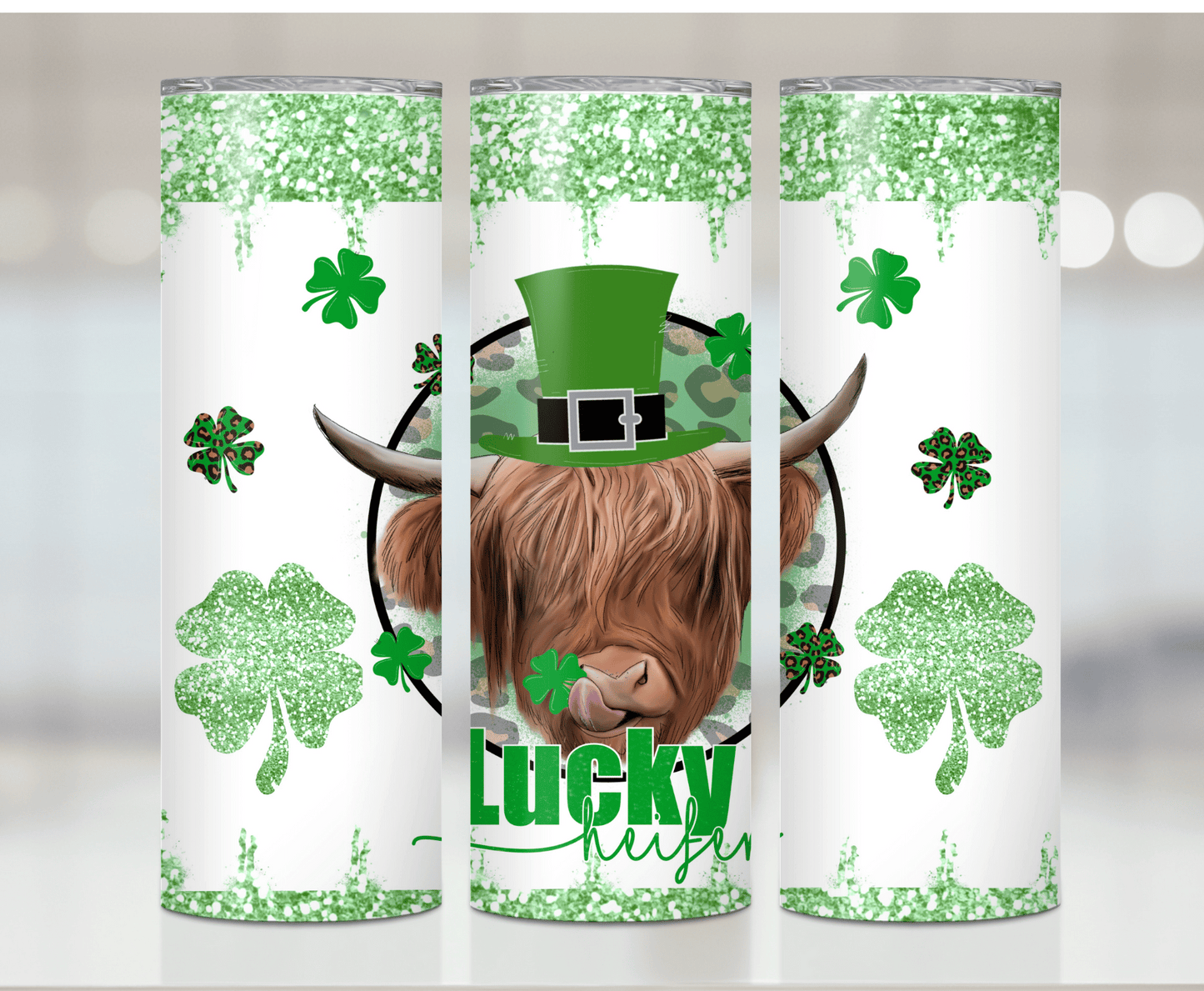 Lucky Heifer | Sublimation Tumbler Transfer - Griffin Expressions