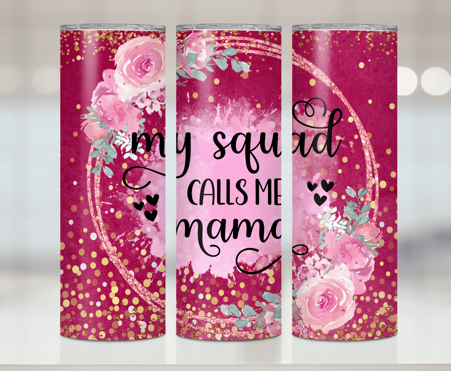 Squad Mama | Sublimation Tumbler Transfer - Griffin Expressions