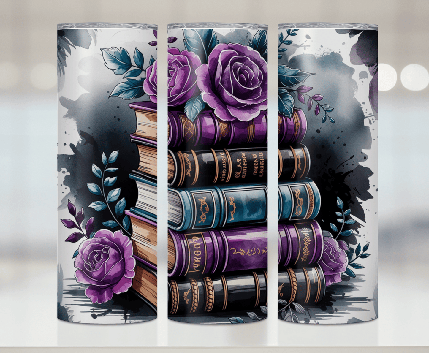 Purple Rose Books | Sublimation Tumbler Transfer - Griffin Expressions