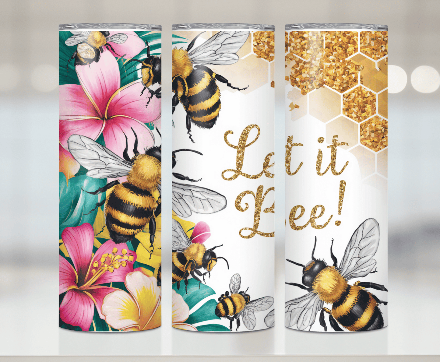Let It Bee Print | Premium Sublimation Tumbler Transfers – Vibrant, Long-Lasting Designs