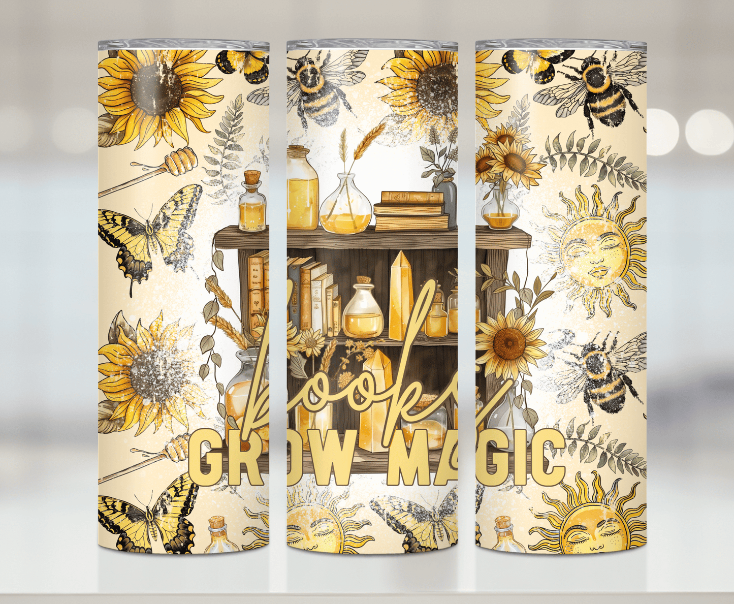 Books Are Magic Print | Premium Sublimation Tumbler Transfers – Vibrant, Long-Lasting Designs