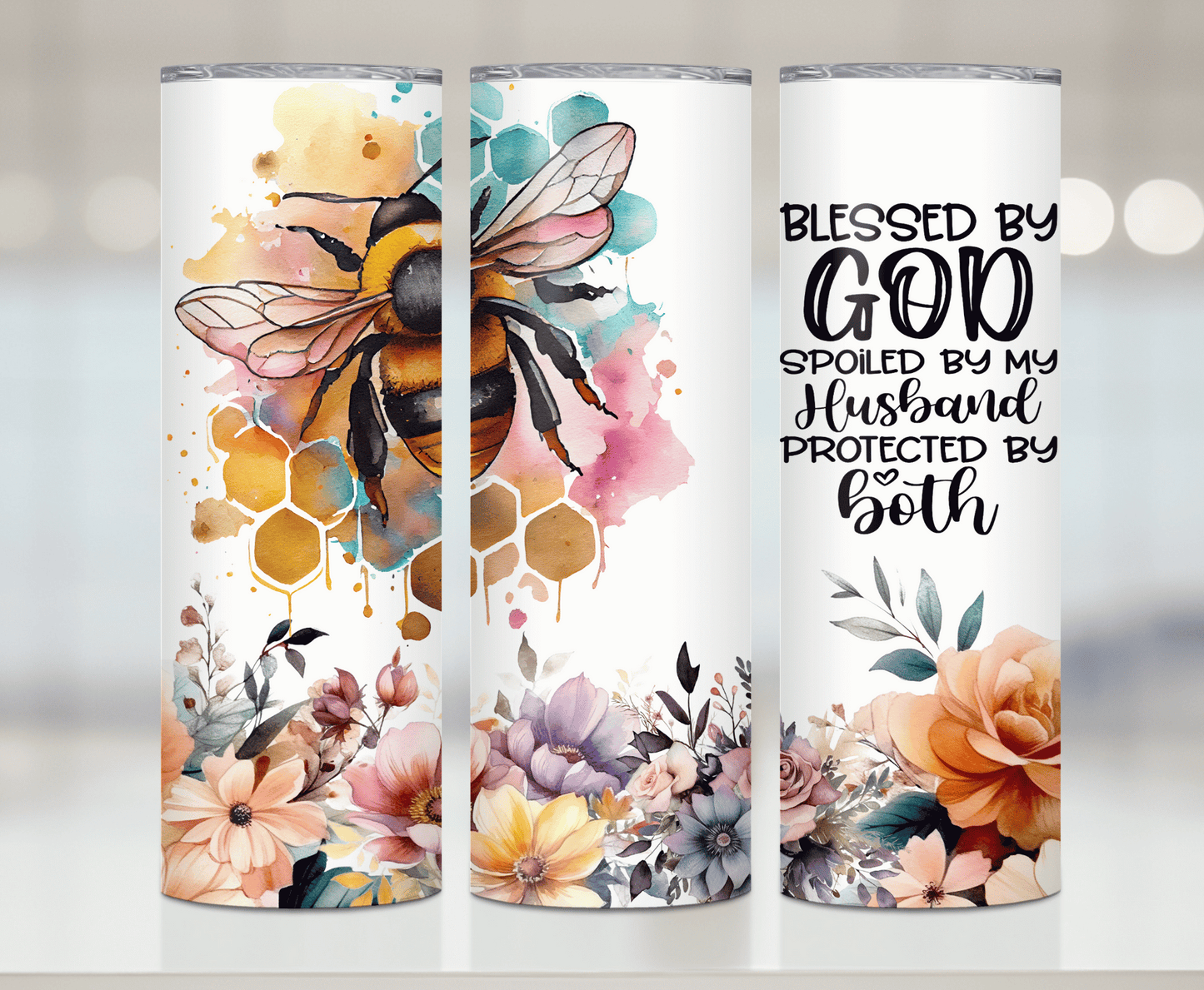Blessed by God | Premium Sublimation Tumbler Transfers – Vibrant, Long-Lasting Designs